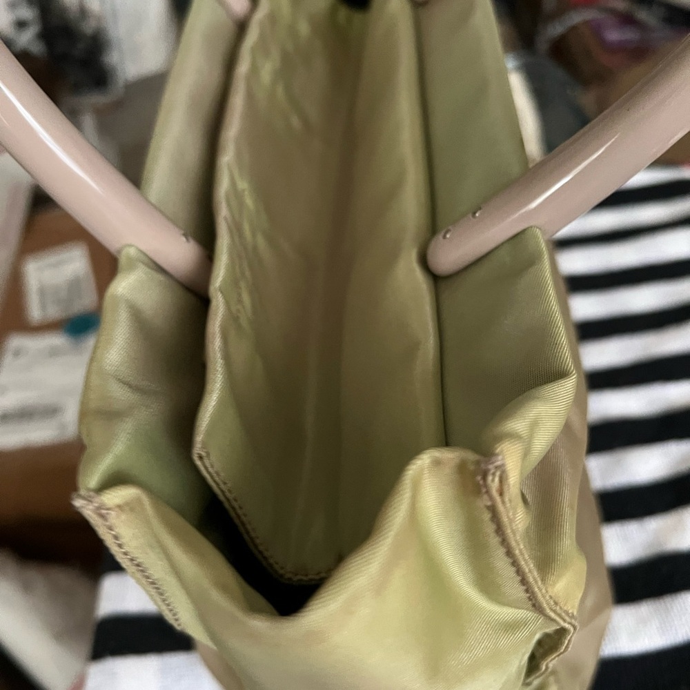 PRADA Vintage Green Nylon Tote Bag - Picture 6 of 7